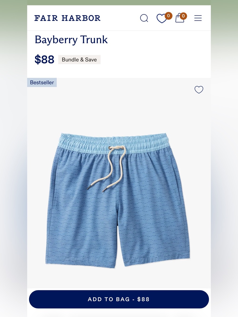 Fair Harbor Bayberry Trunk